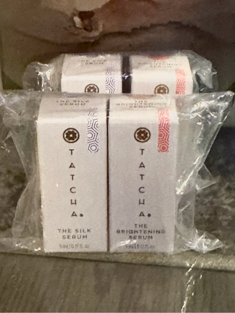 TATCHA The Brightening & Silk Serum Duo — 2 pks x 5ml each 2 pks included